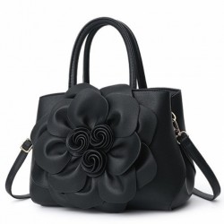 Дамска чанта 3D Flowers Black b689_1