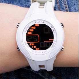 Унисекс часовник Fucda Sport 239 White