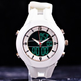 Унисекс часовник Fucda Dual White