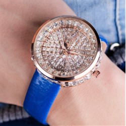 Часовник Prance Crystals Естествена кожа Blue 217