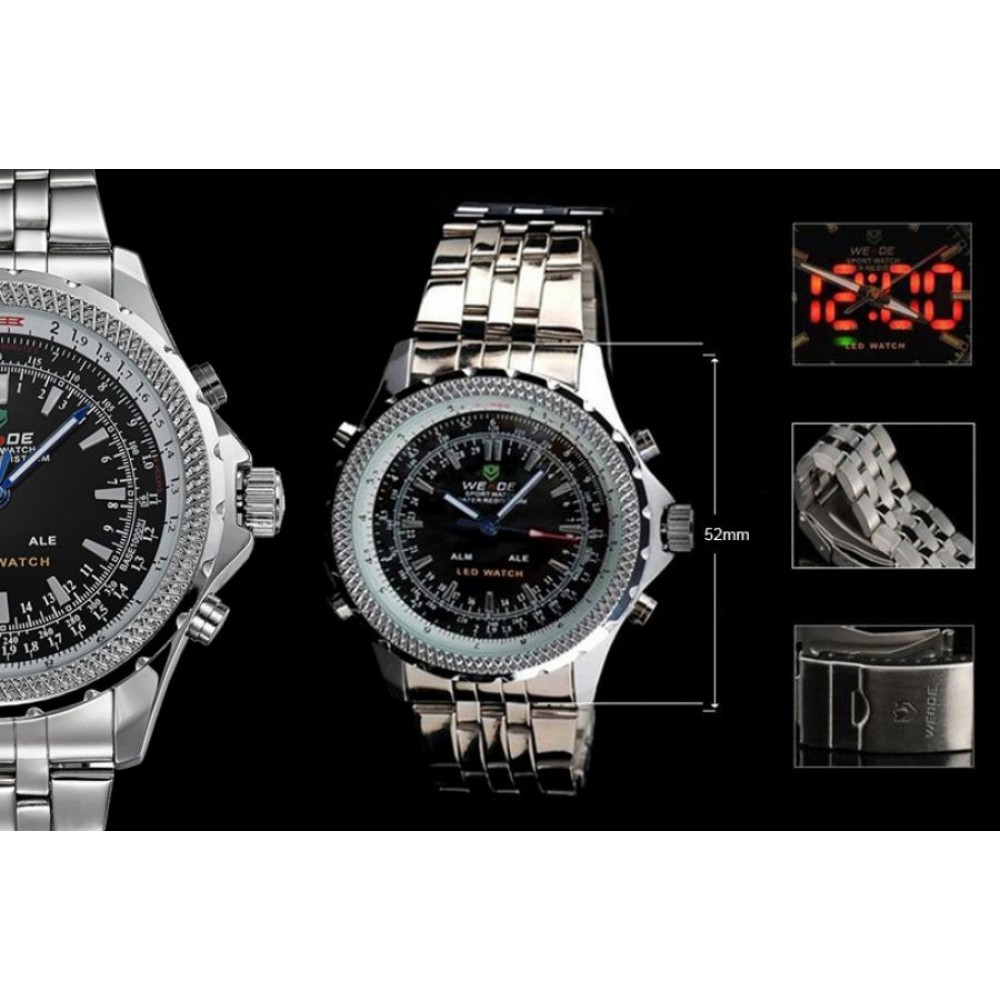 Мъжки часовник Weide Aviator Black