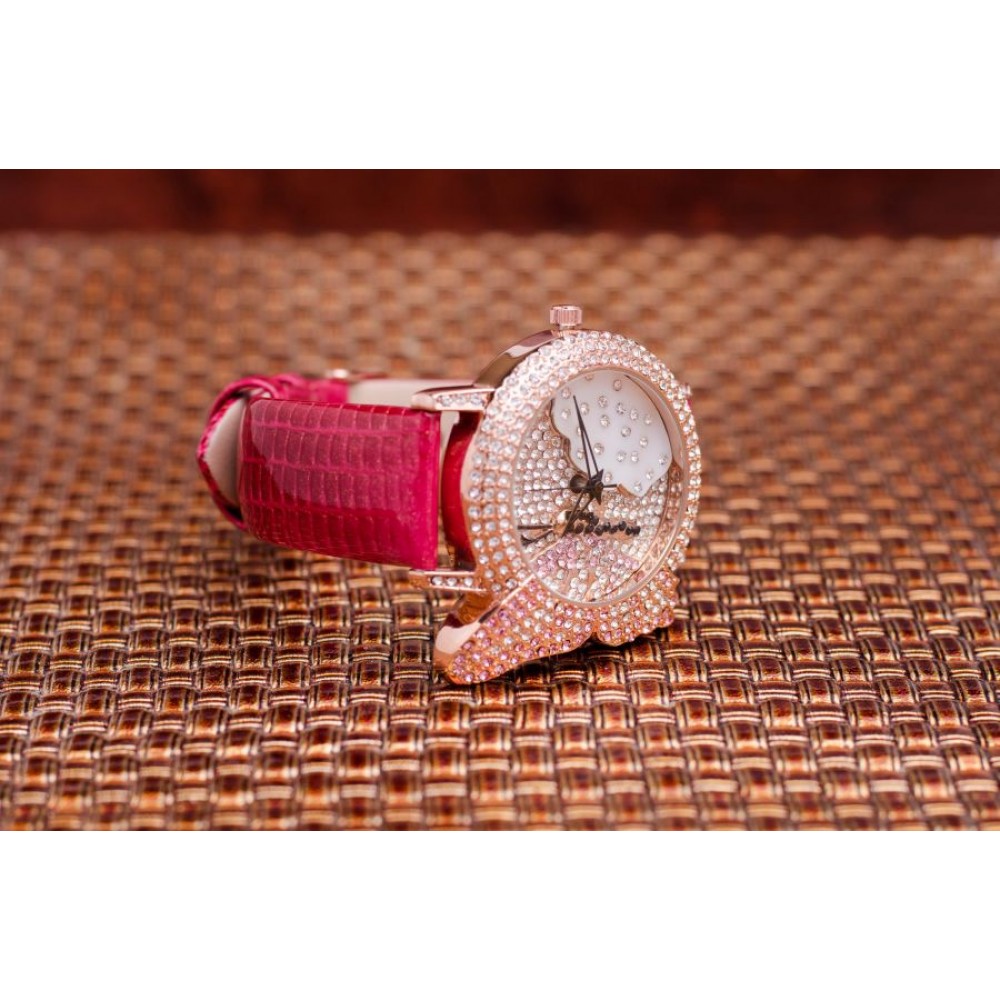Ceas Prance Butterfly piele naturală