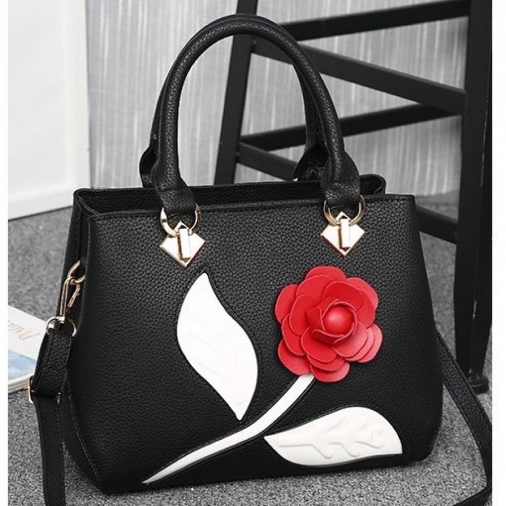 Geanta dama 3D Rose Black*