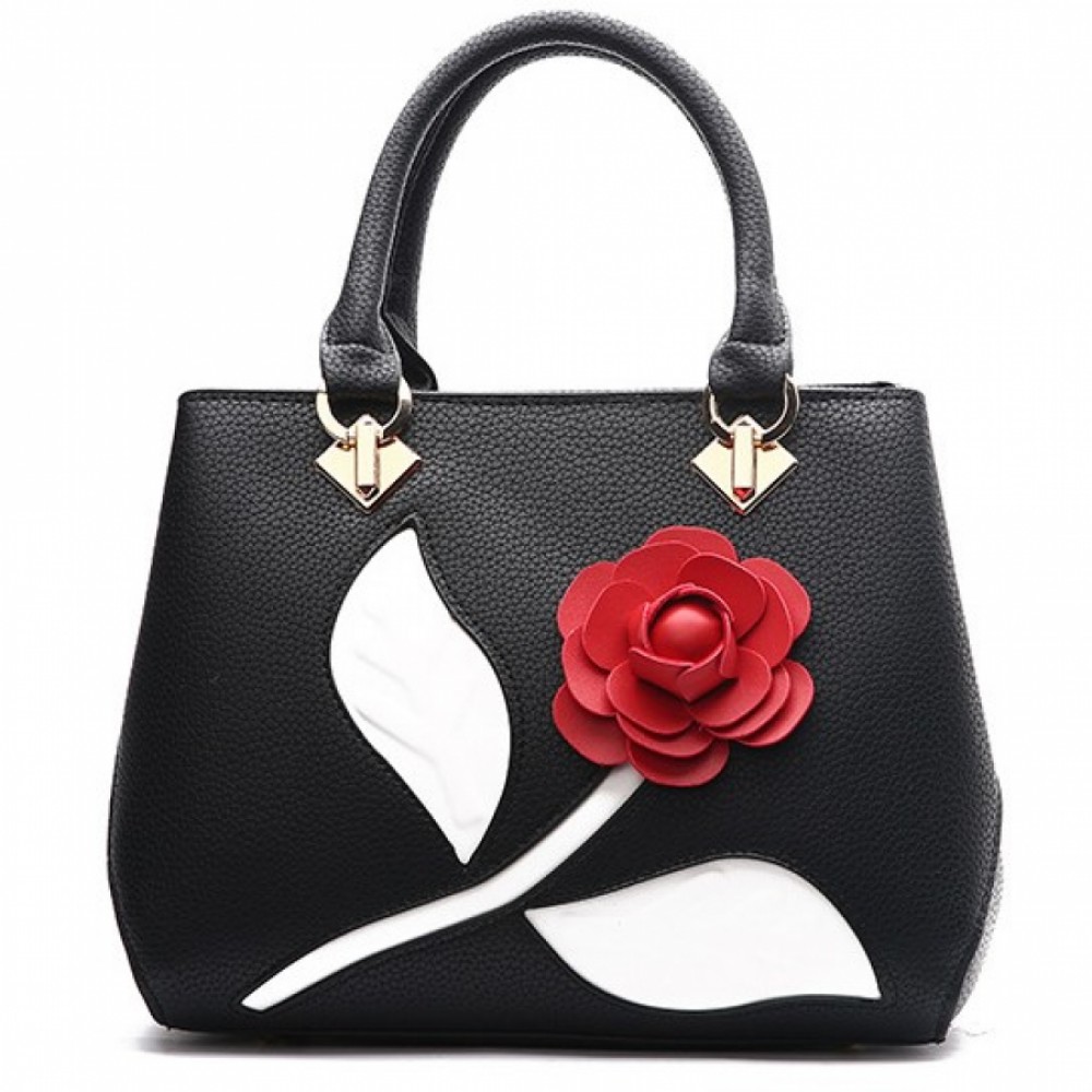 Geanta dama 3D Rose Black*