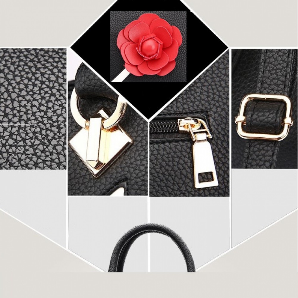 Geanta dama 3D Rose Black*