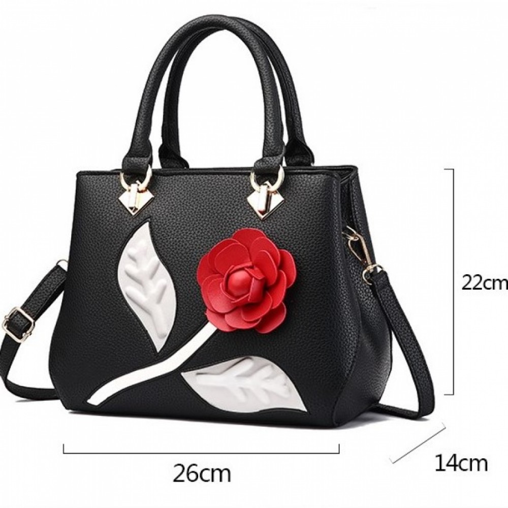 Geanta dama 3D Rose Black*