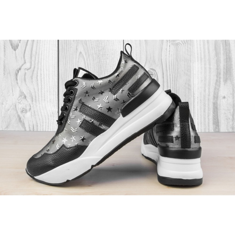 Дамски обувки Stripes & Stars Black