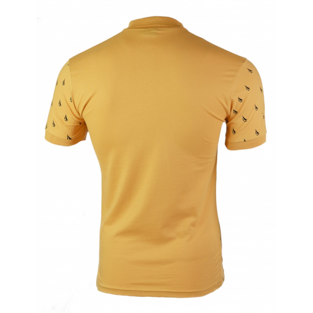 Slimfit Мъжка поло пике тениска с яка 1276_32