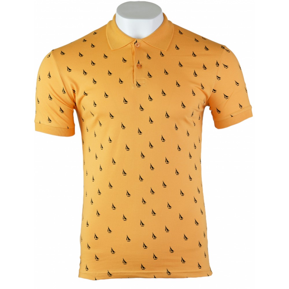 Slimfit Мъжка поло пике тениска с яка 1276_32