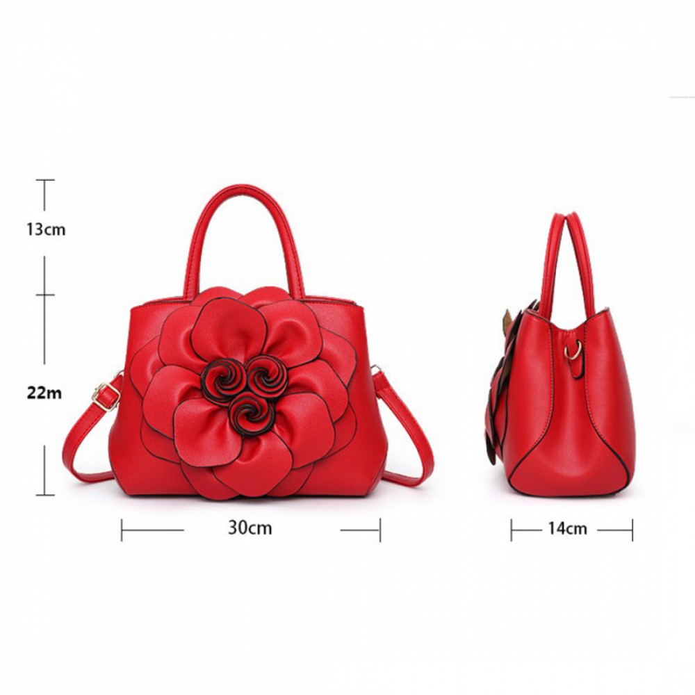 Дамска чанта 3D Flowers Black