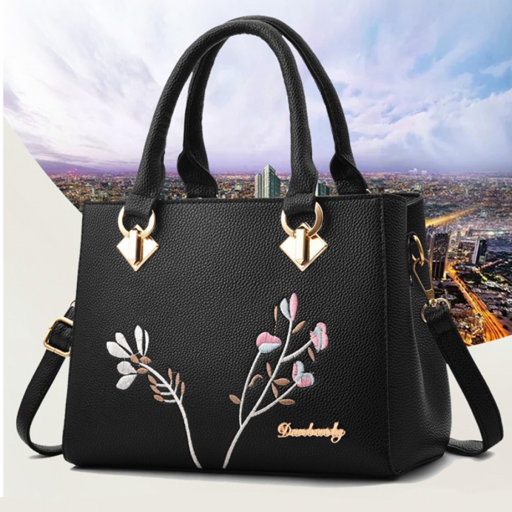 Geanta dama Flowers Black