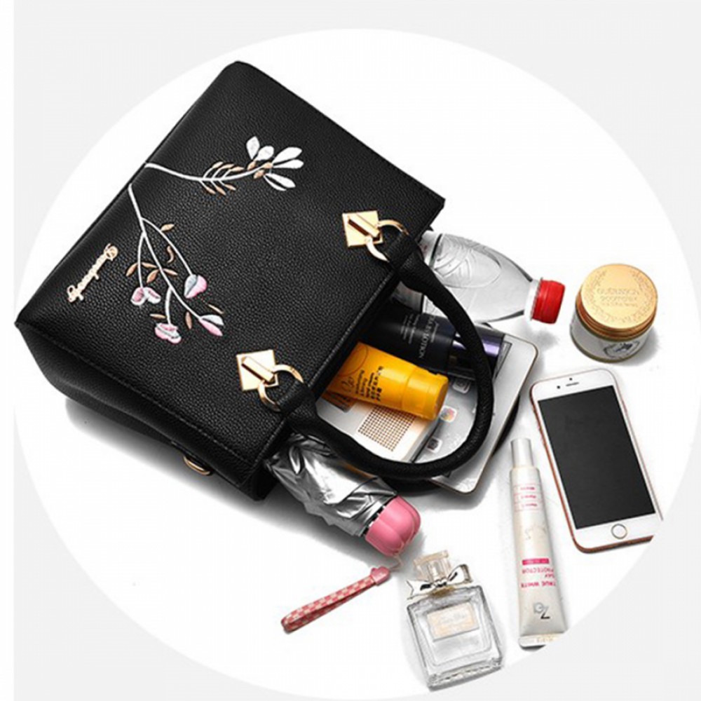 Geanta dama Flowers Black