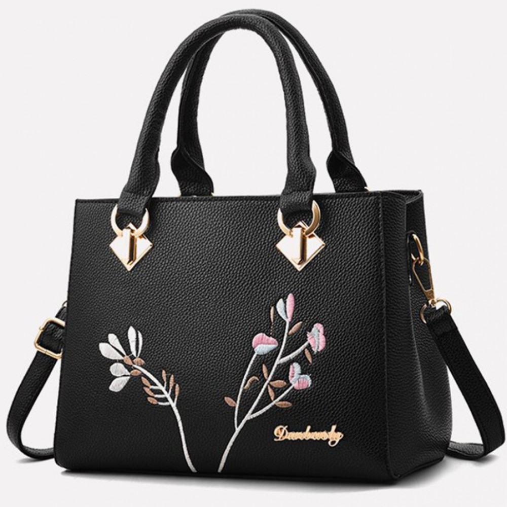 Geanta dama Flowers Black
