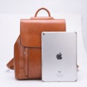 Rucsac dama, de tip geanta B819, Piele naturala, Gri