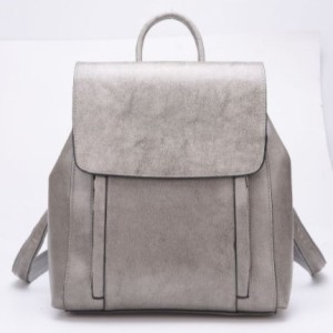 Rucsac dama, de tip geanta B819, Piele naturala, Gri