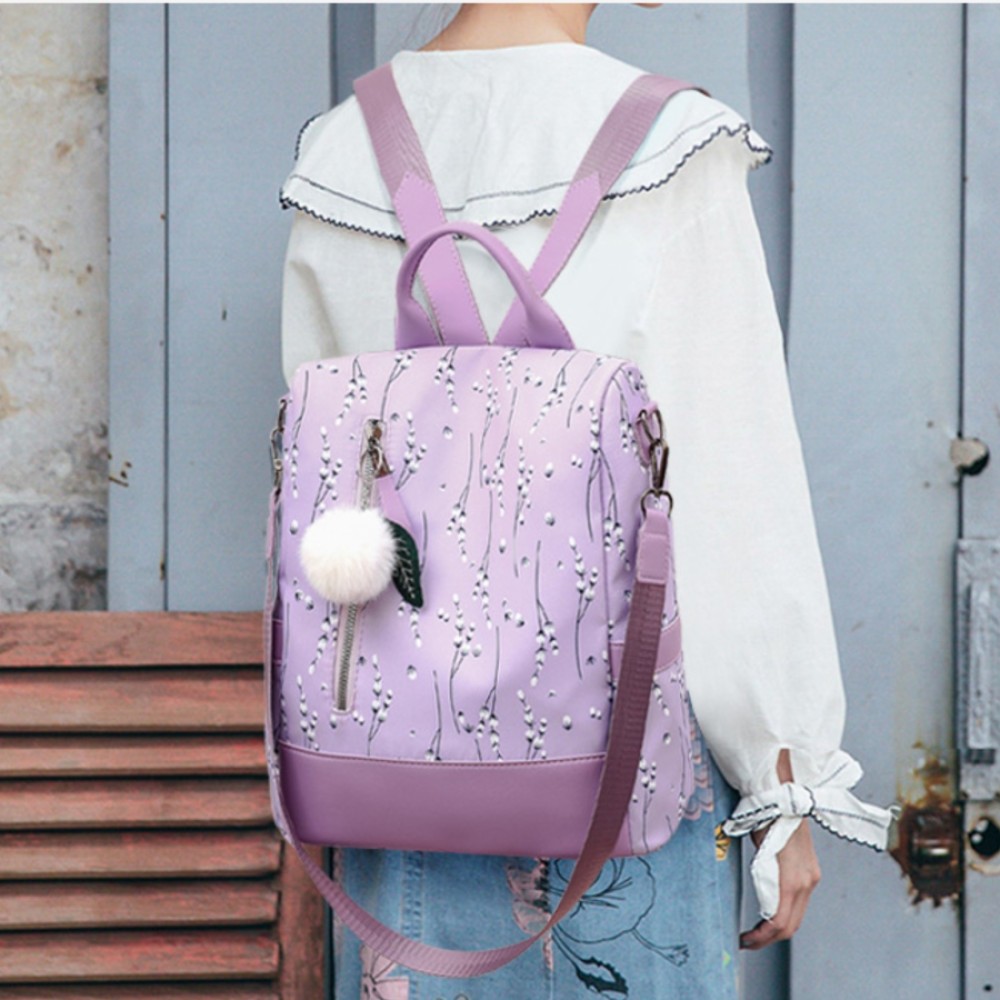 Rucsac dama, de tip geanta B970, Mov