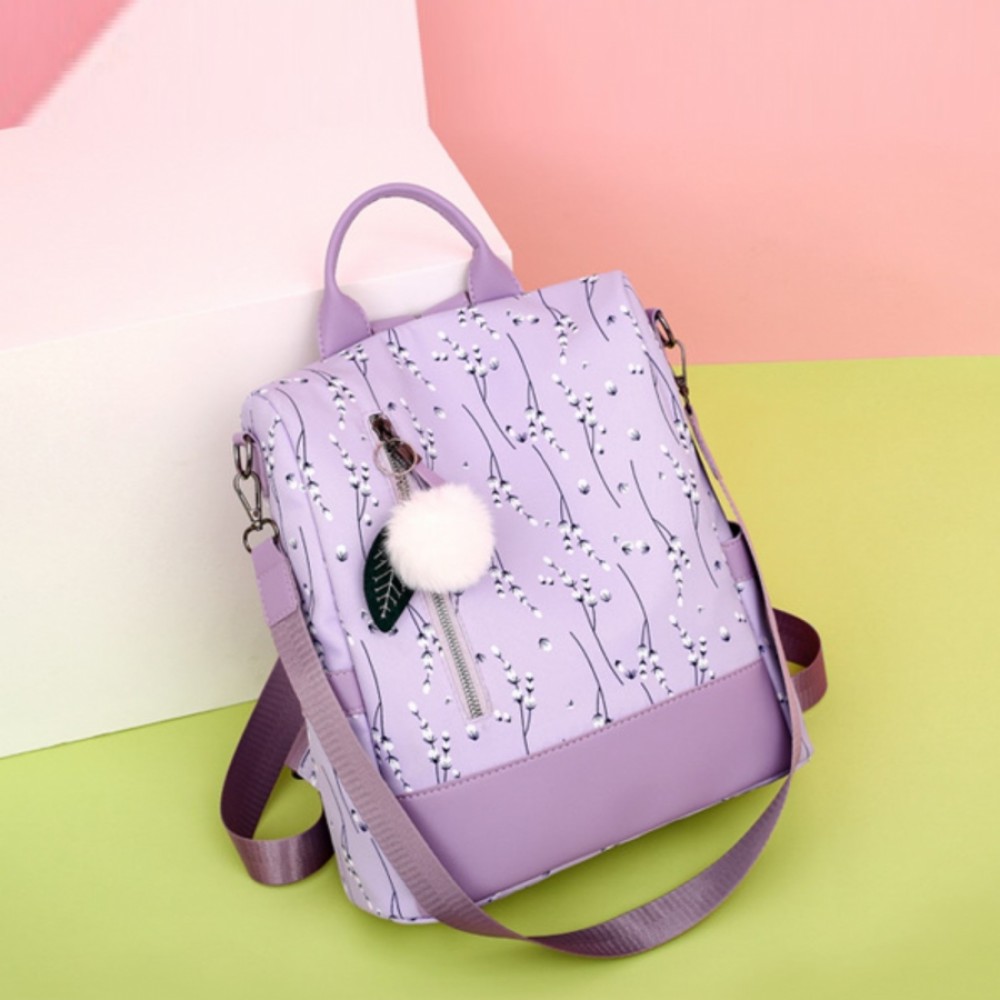 Rucsac dama, de tip geanta B970, Mov