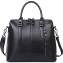Дамска чанта Естествена кожа Black 1002