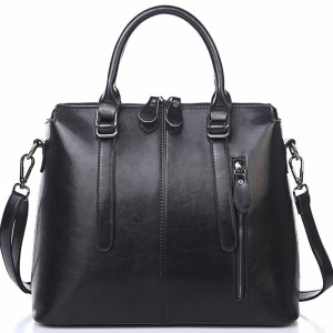 Дамска чанта Естествена кожа Black 1002