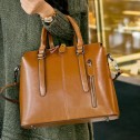 Дамска чанта Естествена кожа Brown 1002