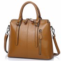 Дамска чанта Естествена кожа Brown 1002