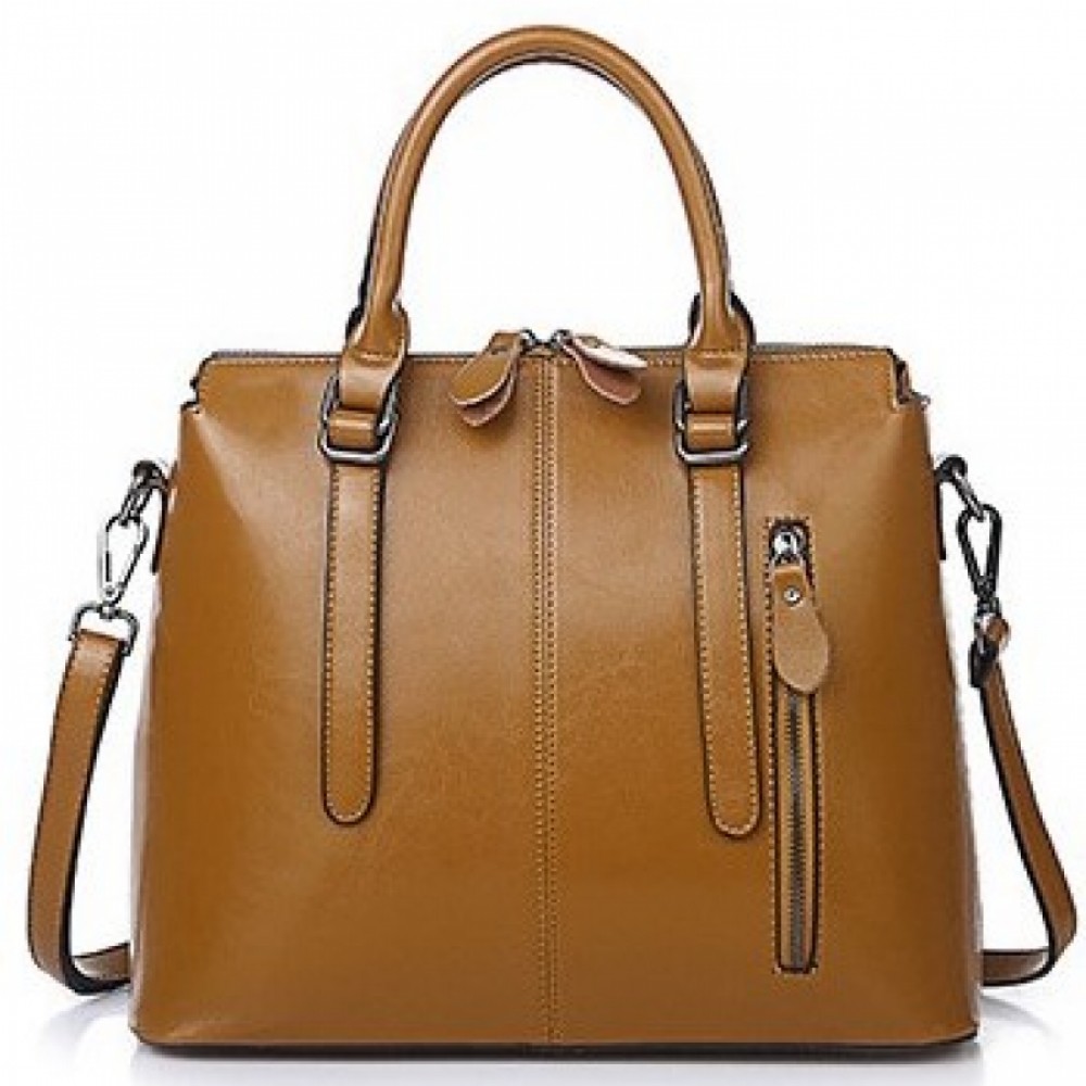 Дамска чанта Естествена кожа Brown 1002