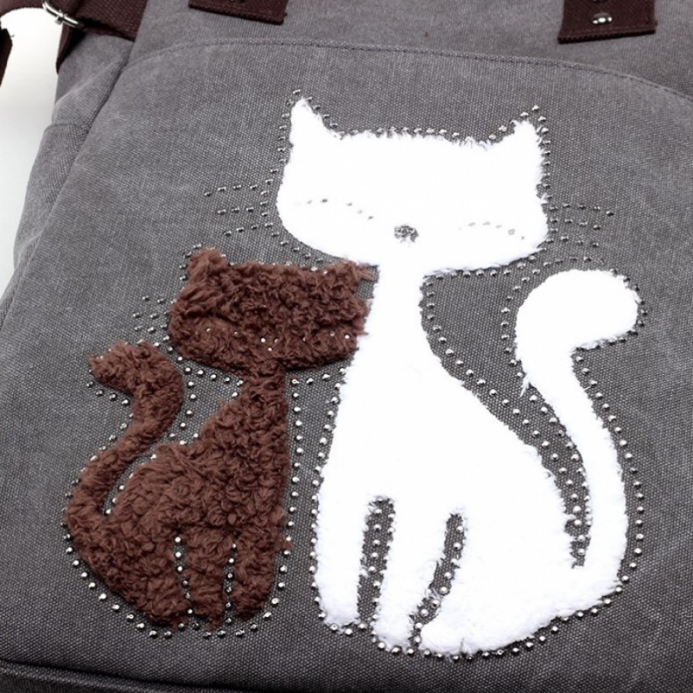 Ежедневна дамска чанта Cat Black