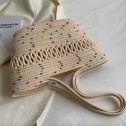 Плетена чанта тип "кошница" Beige