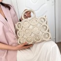 Плетена чанта Lemons Beige