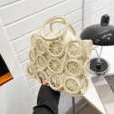 Плетена чанта Lemons Beige