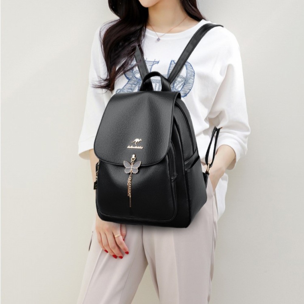 Rucsac dama Butterfly, Negru