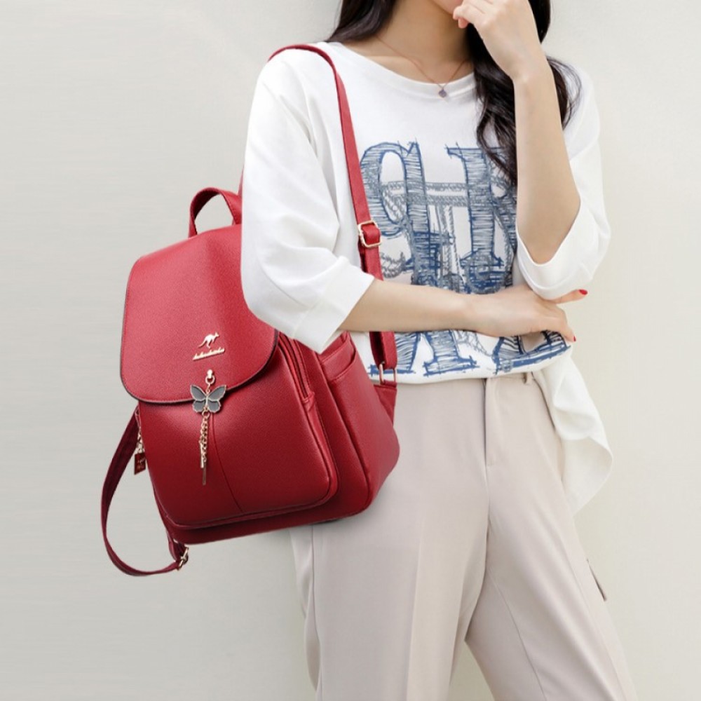 Rucsac dama Bordo Butterfly