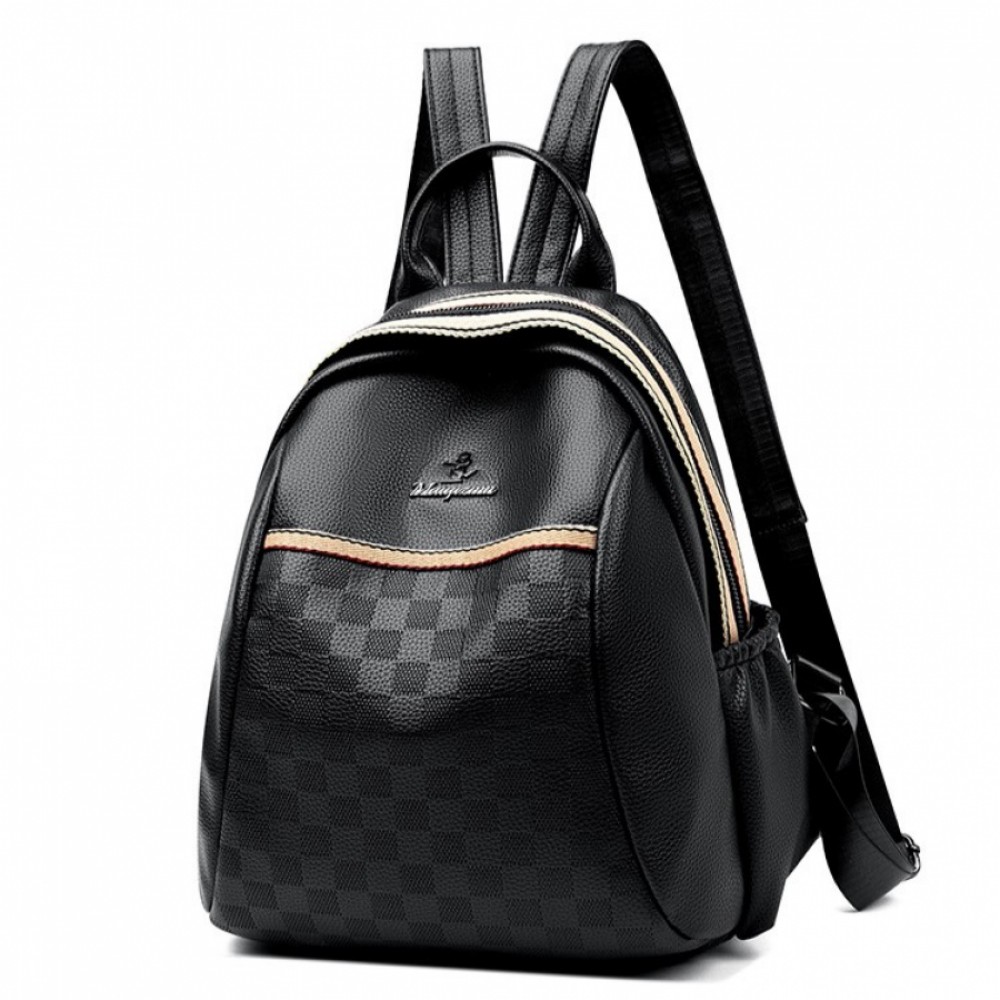 Rucsac dama B1114, Piele ecologica, Negru
