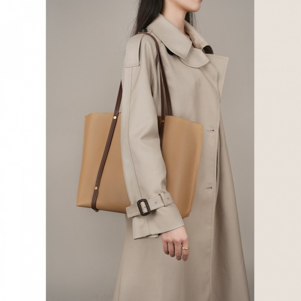 Дамска чанта Естествена кожа Brown 1155