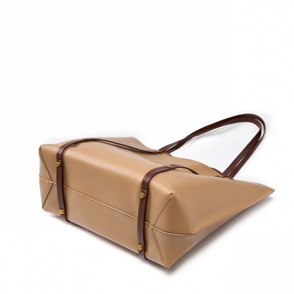 Дамска чанта Естествена кожа Brown 1155