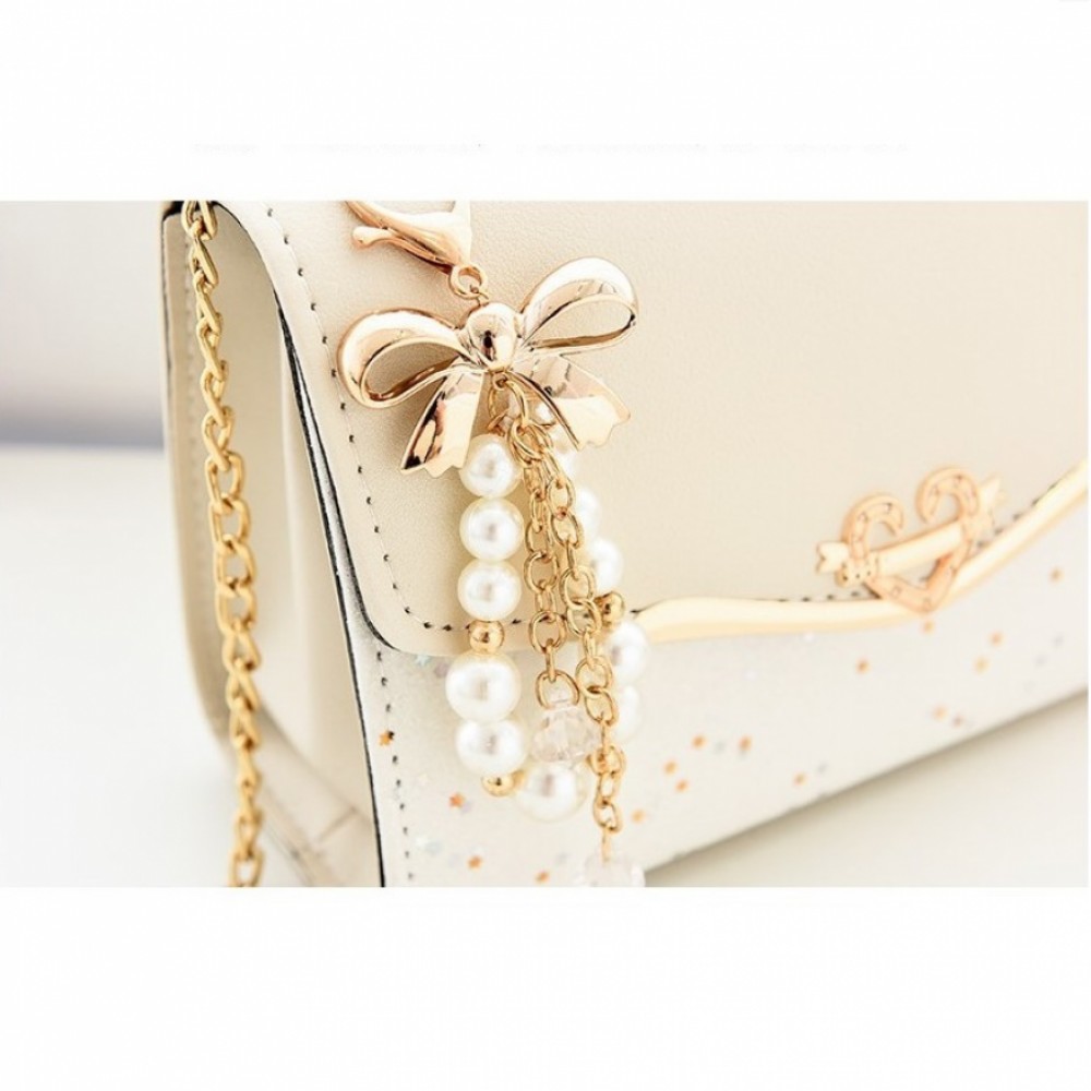 Geanta dama Beige Sparkle