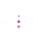 Обеца за пъп Gloss в Т.Розово
