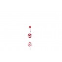 Cercei pentru buric Gloss cu floare