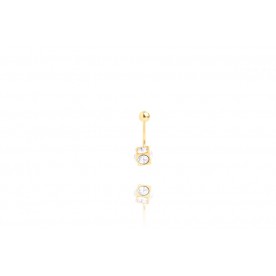 Обеца за пъп Gold Square