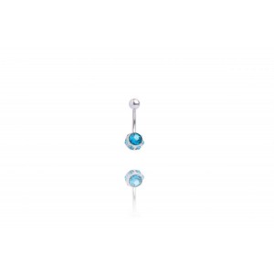 Обеца за пъп Blue Crystals