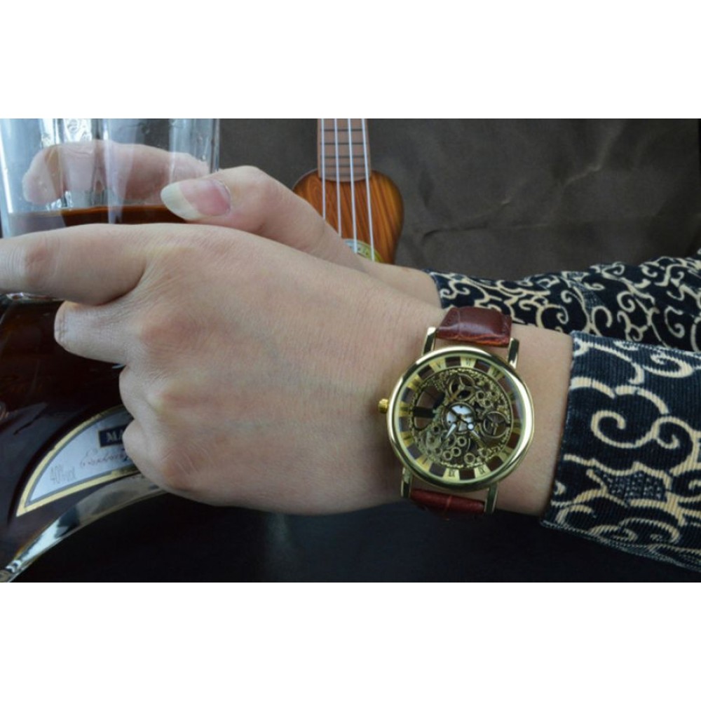 Часовник Xinslon Gold & Brown