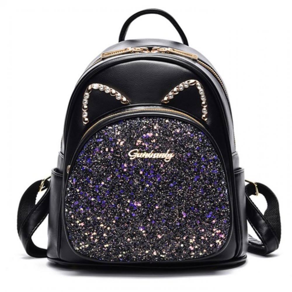 Дамска раница Shiny Black