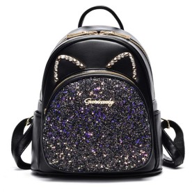 Дамска раница Shiny Black
