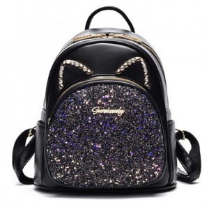 Дамска раница Shiny Black