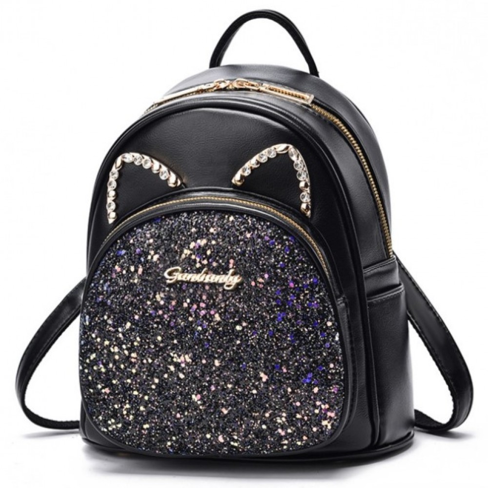 Дамска раница Shiny Black
