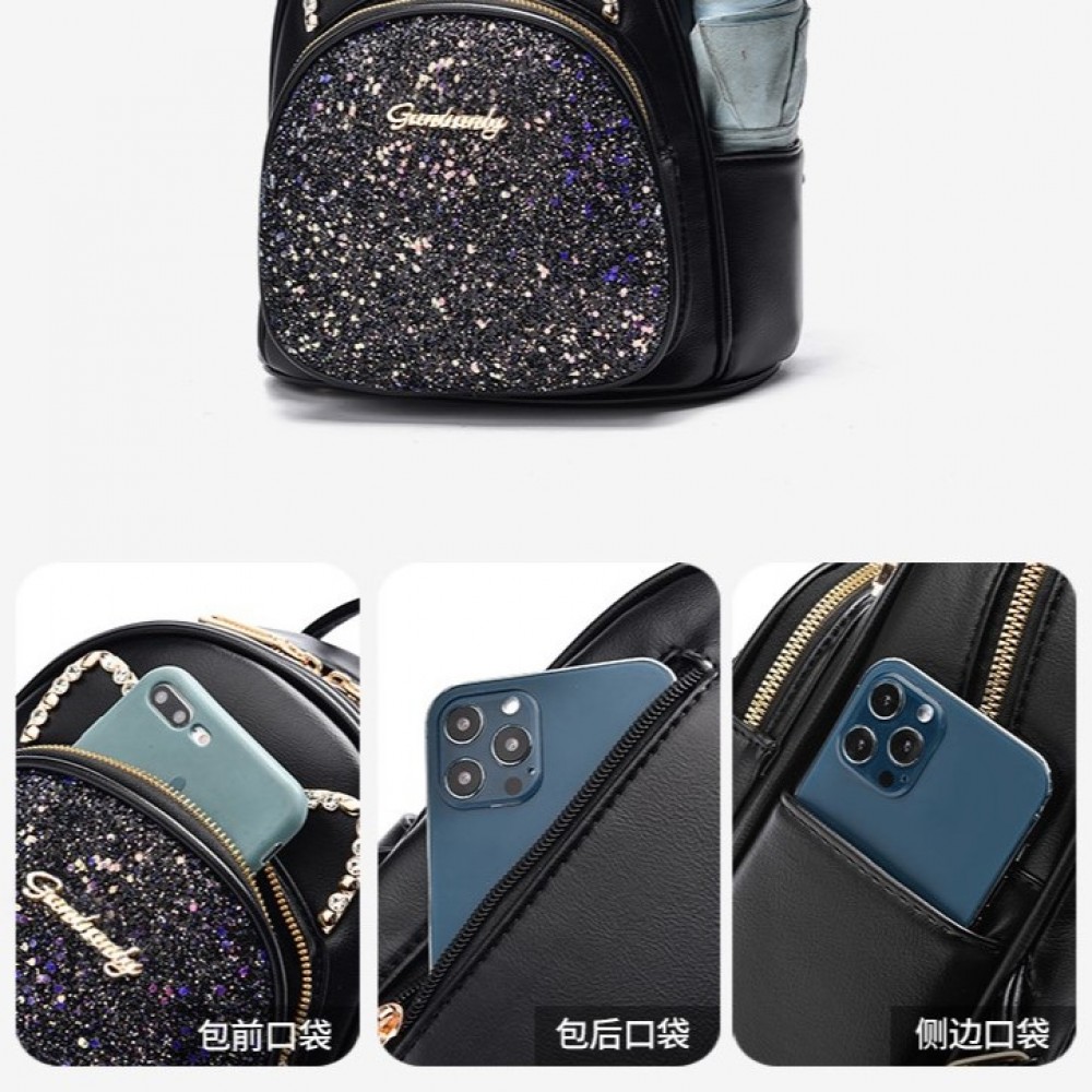 Дамска раница Shiny Black