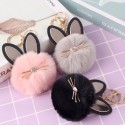 Puf accesoriu pentru geanta-rucsacul Gold Rabbit Pink