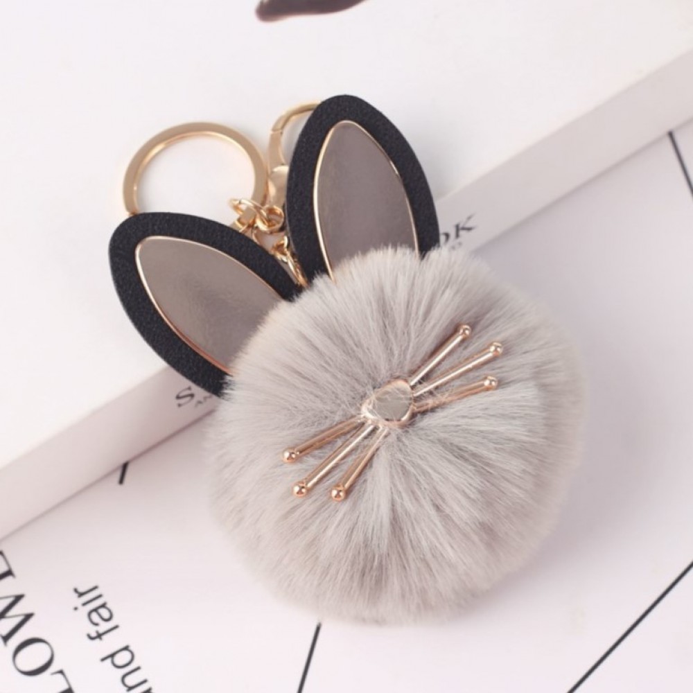 Puf accesoriu pentru geanta-rucsacul Gold Rabbit Grey