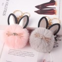 Puf accesoriu pentru geanta-rucsacul Gold Rabbit Pink
