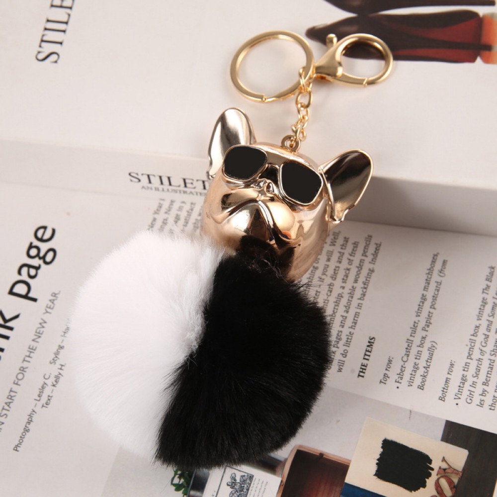 Accesoriu puf pentru geanta/rucsac Golden Dog B/W